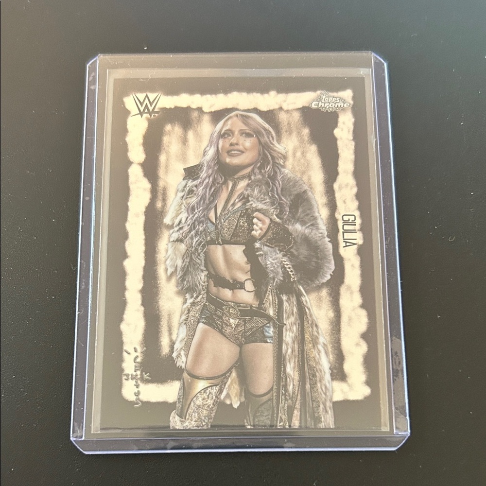 2025 Topps Chrome WWE x Cactus Jack Festival Fury Giulia Card #FVF-30